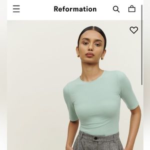 Reformation Everet Knit Top